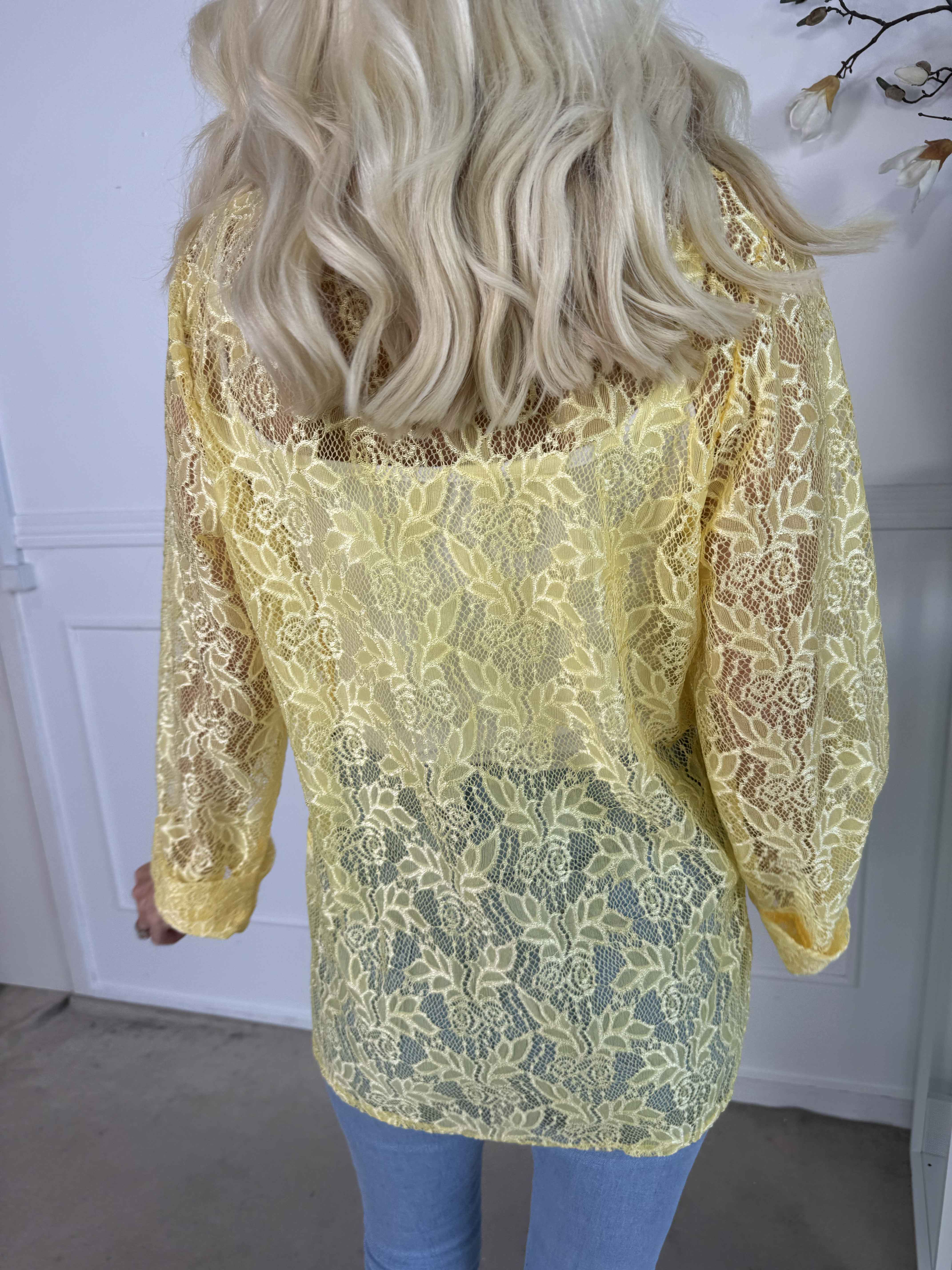 Sigga - Fin cardigan i blonder